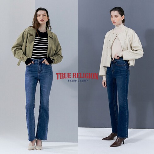 트루릴리전 22FW 여성 USA코튼 블렌디드 뉴핏 REBECCA 데님 2종 (플레어핏)