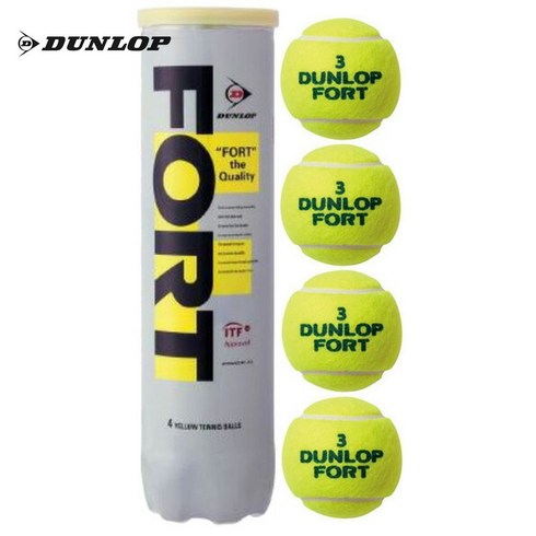 던롭 포트 테니스공 1박스 120구 DUNLOP FORT 테니스볼 4구X30캔, 120구(4구X30캔)