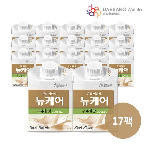 뉴케어 - 균형 영양식 뉴케어 구수한맛 클래식 200ml 17팩, 17개