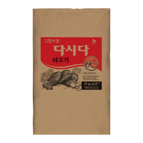 [씨제이제일제당] cj 쇠고기다시다 25kg, 1개