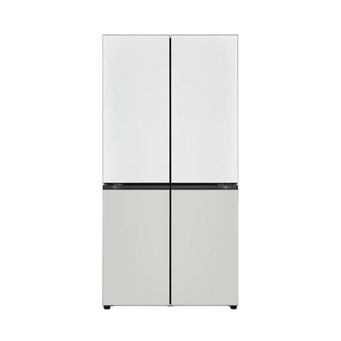 엘지 디오스 오브제컬렉션 메탈 6도어 냉장고 (M874MWG252S), 화이트+그레이