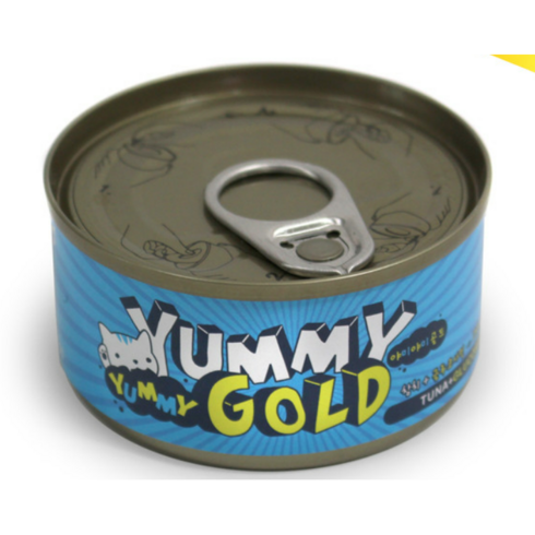 야미야미골드 고양이 간식 캔 80g x 48개, 참치글루코사민