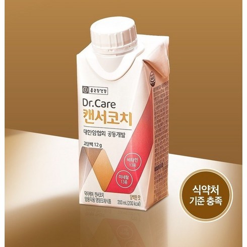 2023년 가성비 최고 캔서코치 - [종근당건강] ●[36팩] 닥터케어 캔서코치 36팩 (18팩x2박스), 200ml, 36개