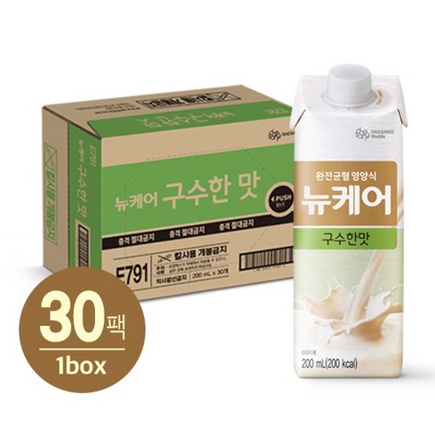 뉴케어 구수한맛 밸런스업 144팩 [H - 뉴케어 구수한맛 (200mlx30팩) 1박스, 200ml, 30개