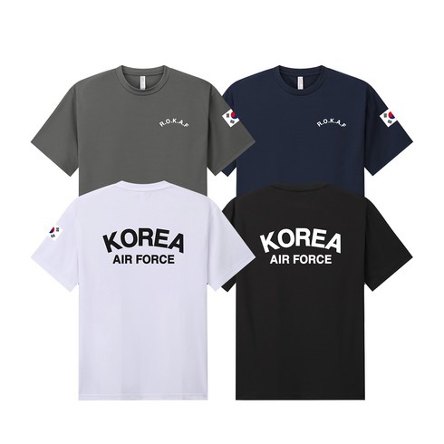 rokaf sans - [꼬마군화] 로카프 ROKAF 코리아아미 공군 반팔 군인 단체티셔츠