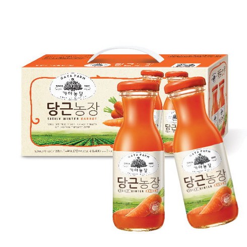 가야농장 제주당근농장 180ml*12병*4세트, 180ml, 48개