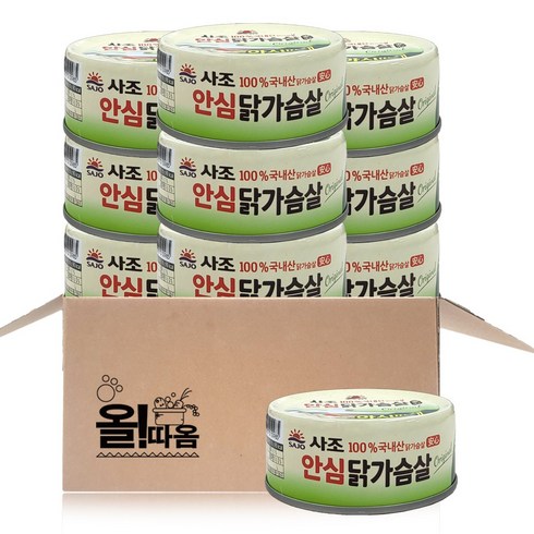 올따옴) 사조 안심 오리지날 닭가슴살 90g 10개