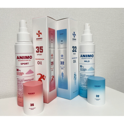 [정품100%] [빠른배송] 아니모 뿌리는 마그네슘 클라우드 스프레이 120ml 스포츠 마일드 피부 무자극 저자극테스트 완료 근육통, 1개