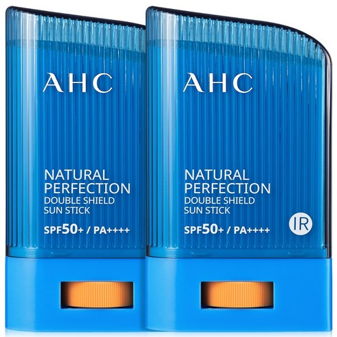 썬스틱 - AHC 내추럴 퍼펙션 더블 쉴드 선스틱 SPF50+/PA++++, 22g, 2개