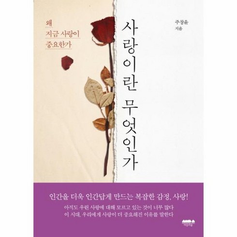 사랑이란 무엇인가 왜 지금 사랑이 중요한가, 상품명