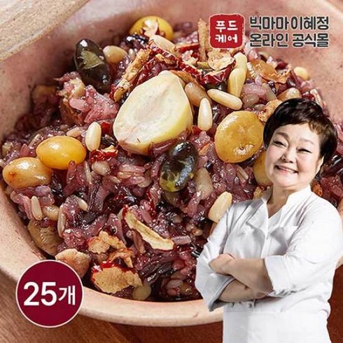 빅마마 이혜정의 꽉찬 수제 영양밥 120g x20개 - 빅마마 이혜정의 꽉찬 수제 영양밥 120g x 25개