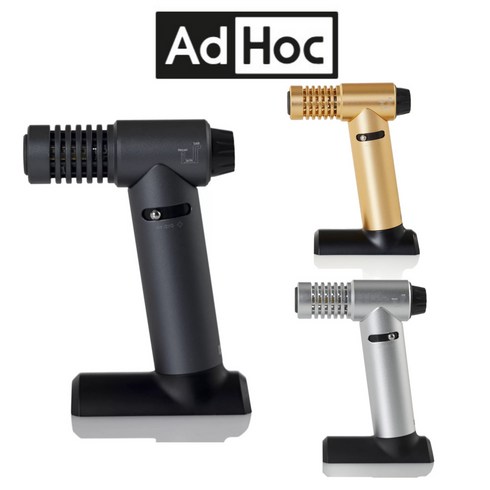 AdHoc 에드학 토치 캠핑 가스 충전식 토치, Gold(골드), 1개