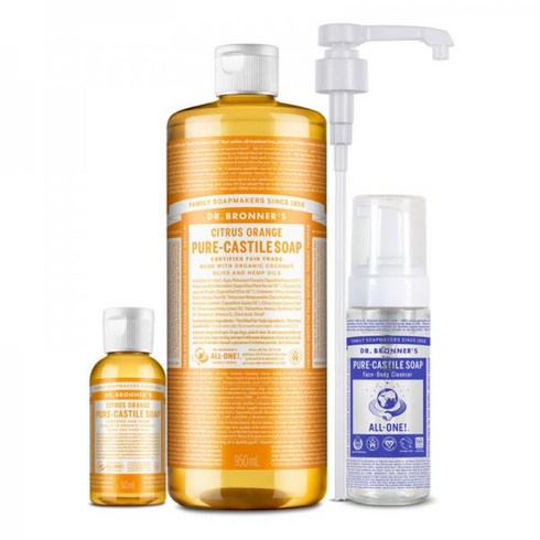 닥터브로너스 캐스틸 솝 클렌저 시트러스 950ml + 60ml, 상세페이지 참조, 상세페이지 참조, 상세페이지 참조