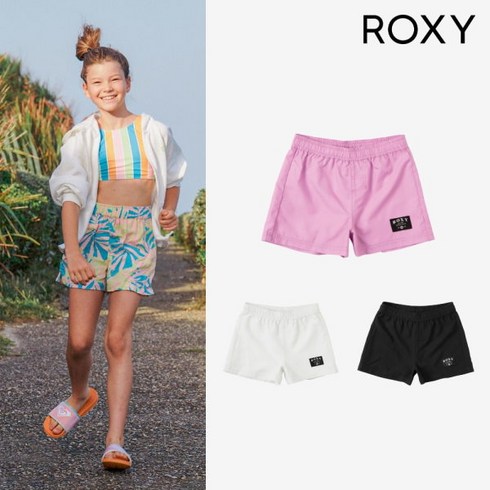 [록시] [공식] 키즈 미니 런치캄 보드숏 여아 래쉬가드 하의