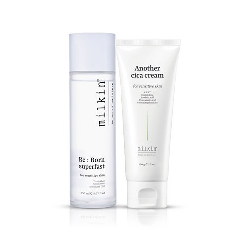 밀킨 수부지 솔루션 - R 스킨 150ml + A 크림 100g 여드름 완화 기능성 화장품