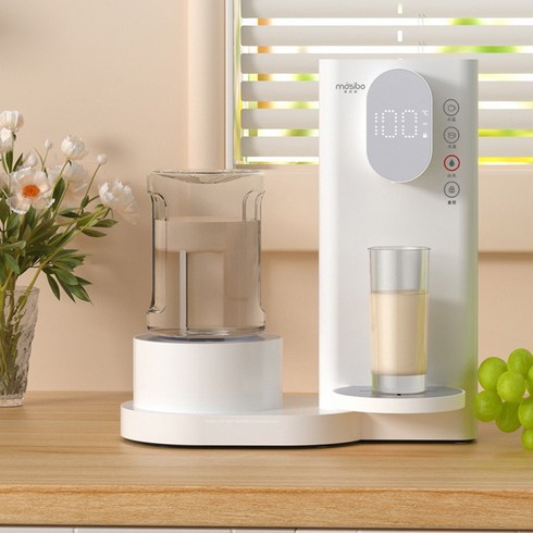 2023년 가성비 최고 분유온수기 - Apnoo 미니 온수기 전기 급속온수기 캠핑 티포트 분유포트 스텐드 온수기, Mosibo-D2(화이트)