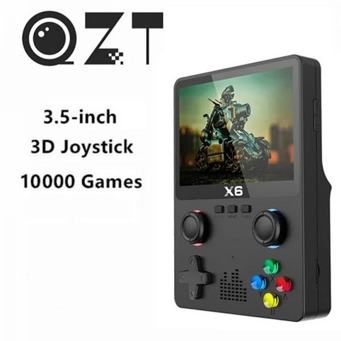 레트로게임기 미니오락 가정용 오락실 QZT X6 R36S 휴대용 게임 콘솔 35 인치 HD 스크린 듀얼 조이스틱 11 시뮬레이터 15000 클래식 PSP PSi, 11)PS5 Games  Add 32GB Card
