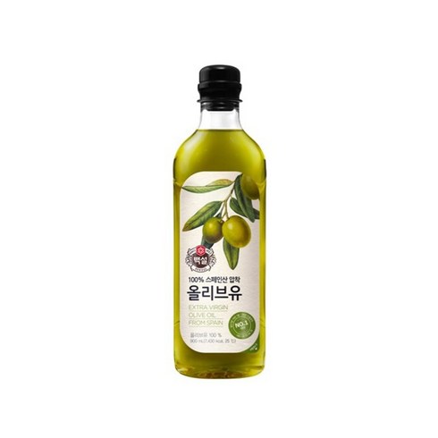 백설 스페인산 압착 올리브유, 900ml, 4개