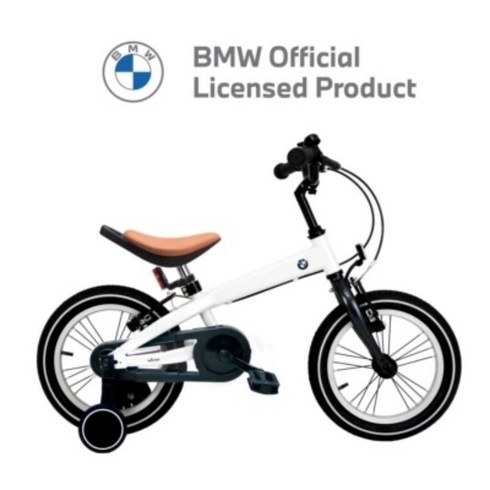 bmw자전거 - BMW 14인치 16인치 어린이 보조바퀴 자전거 키즈 바이크, 화이트펄