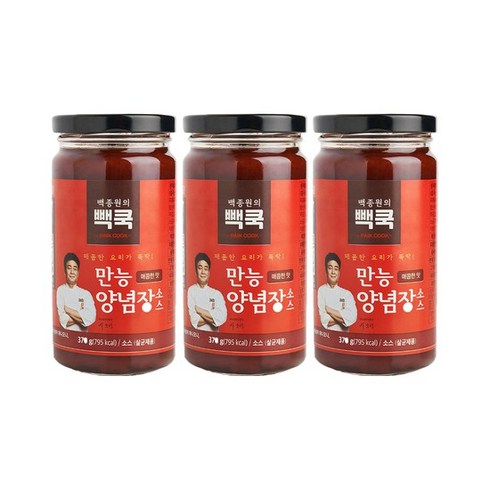 백종원의 매콤 느타리 제육볶음 300g x 10팩 - [빽쿡]백종원의 만능양념장소스 매콤한맛 370g x 3개