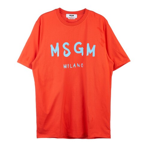 MSGM [라벨루쏘] [MSGM] 3240MM510 227298 17 브러쉬로고 남성 티셔츠