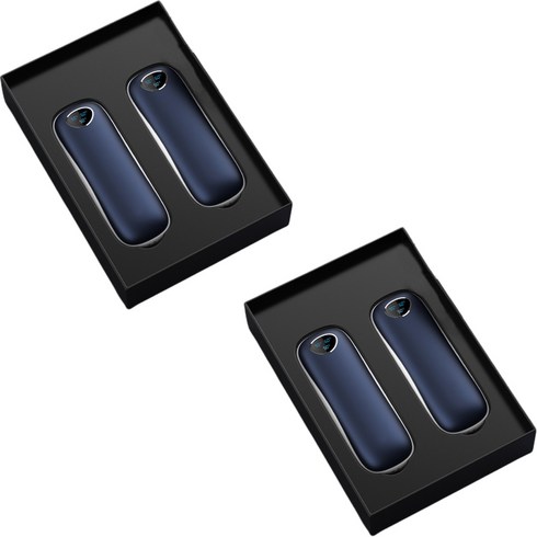 2023년 가성비 최고 머레이 보송이손난로 보조배터리 - 머레이 트윈 충전식 손난로 보조배터리 PAIR1 휴대용, 트윈네이비1+1