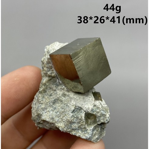 100% 천연 스페인어 입방체 큐브 황철석 광물 표본 돌 및 크리스탈 치유 크리스탈 석영 보석|Stones|, 1개, 27g