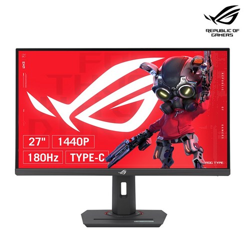 아수스모니터 - ASUS ROG Strix XG27ACS 68Cm(27) FastIPS 평면 QHD 180Hz HDR400 게이밍모니터 Type-c, 68cm