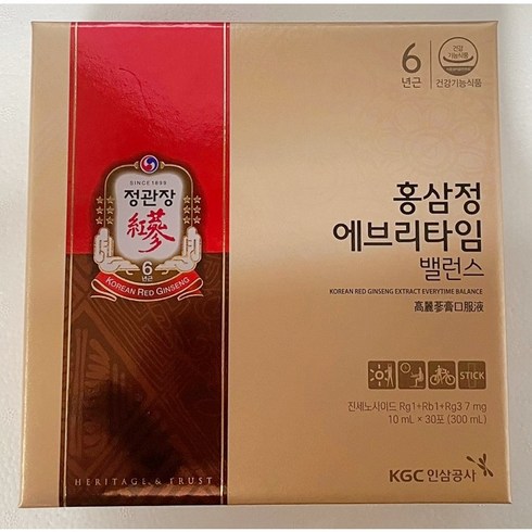 2023년 가성비 최고 정관장에브리타임 - 정관장 홍삼정 에브리타임 밸런스 30포, 300ml, 2개