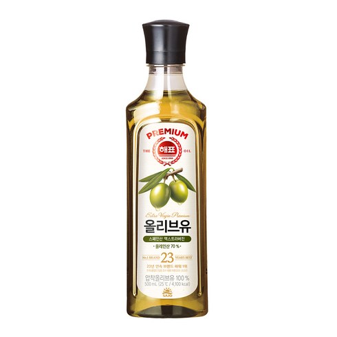 해표 압착 올리브유, 500ml, 1개