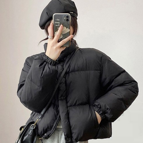 2023년 가성비 최고 크롭점퍼 - 라이크미 여성 크롭 숏 패딩 점퍼