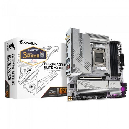 GIGABYTE B650M AORUS ELITE AX ICE 제이씨현