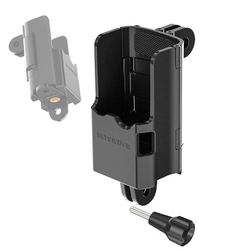 CAPART DJI OSMO 포켓 3용 카메라 연장 어댑터 듀얼 액션 포트 + 하단에 0.6cm1/4인치 스레드 삼각대 장착 체스트 넥 브래킷 백팩 클립 바이크 마운트 1332