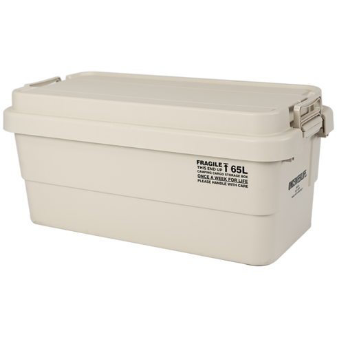 원스위크라이프 캠핑 스태킹 카고 박스 플랫타입, 베이지