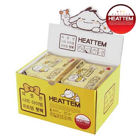 2023년 가성비 최고 히트템핫팩 - 히트템 바루 핫팩 미니형 아동용 40개 어린이용, 1개