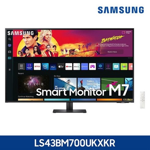 2023년 가성비 최고 m743인치 - 삼성전자 스마트모니터 M7 S43AM700 43인치 UHD 넷플릭스 유튜브, S43AM700 + 기본 사은품