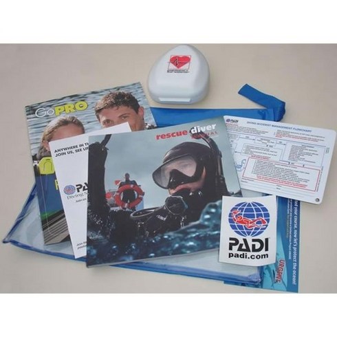 Padi Rescue 다이버 크루 팩 포켓 마스크 포함