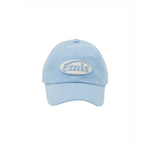 emis 이미스 TONE ON TONE WAPPEN BALL CAP-SKY BLUE 볼캡 스카이 블루