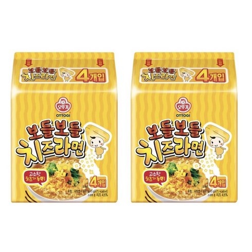 보들보들치즈라면 - 고소한 치즈가 듬뿍! 오뚜기 보들보들치즈라면 (사탕증정), 2개