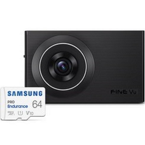 파인뷰 전후방QHD 2채널 블랙박스 X5000 + 출장장착쿠폰 + GPS안테나, 64GB, FINEVU X5000