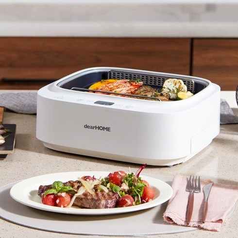 2023년 가성비 최고 디어홈 스모크린 그릴 - Dear Home 스모크린 5종세트 전기그릴 연기안나는 연기먹는그릴 5중안전 멀티그릴, 스모크린5종세트(블루), NP-2001