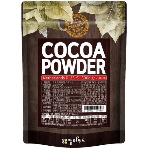 무가당코코아파우더 - colorfood 코코아 파우더, 300g, 1개입, 1개