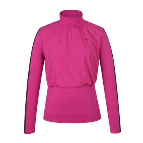 2023년 가성비 최고 핑골프웨어 - 핑골프웨어 KQF 121B3TR068_PK 핑크 여성 레이어드 소매 라인 하이넥 긴팔 티셔츠