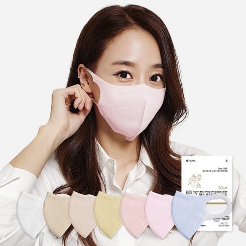 시노텍스 ePTFE 프리미엄 라이트 컬러 50매 귀편한 숨쉬기편한 새부리형 마스크, Light라이트핑크