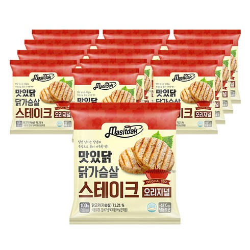 2023년 가성비 최고 맛있닭닭가슴살스테이크 - 맛있닭 랭킹닭컴 닭가슴살 스테이크 오리지널, 100g, 14개