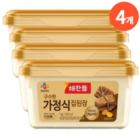 해찬들 구수한 집된장, 1kg, 16개