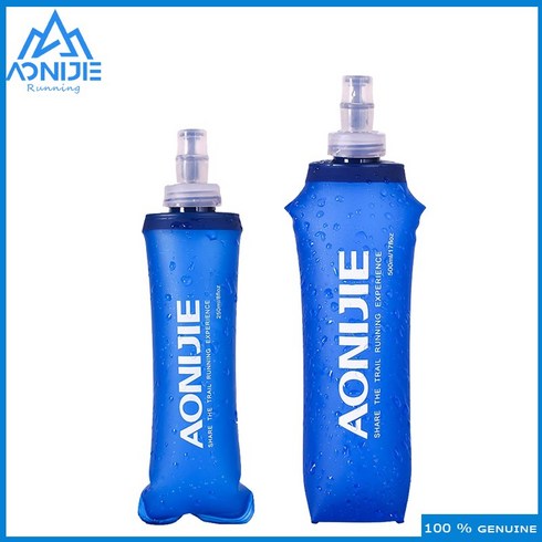 AONIJIE TPU 스포츠 소프트 플라스크 물통 접이식 크로스컨트리 물 주머니 물병, 볏짚이 없다, 500ml