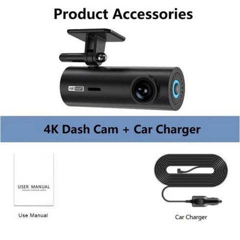 lf10 4k - NMHJIE 4K 대시 캠 와이파이 UHD 3840x2160P 자동차 DVR 감시 카메라 비디오 레코더 24 시간 주차 모니터, 7) LF10 - 32G