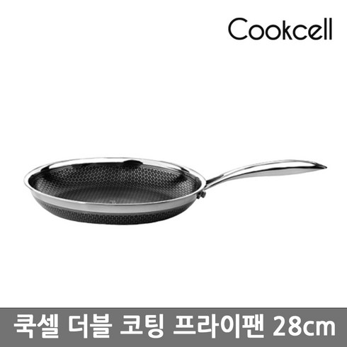 2023년 가성비 최고 쿡셀후라이팬 - (DOUBLE) 블랙큐브 통3중 프라이팬 쿡셀, 28cm