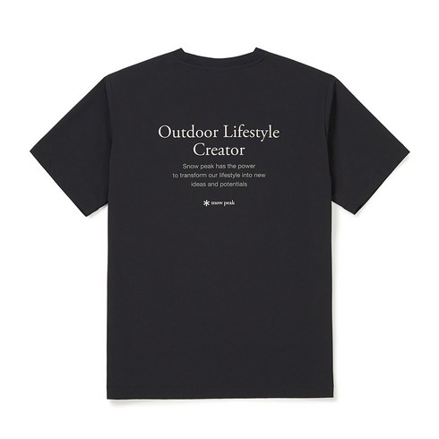 2023년 가성비 최고 스노우피크어패럴 - 매장정품 스노우피크 반팔티 반팔 티셔츠 씬테크 로고 레터링 Dark Charcoal 스노우피크어패럴 의류